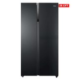 Haier Side by Side Inverter Refrigerator HRF-622IBG -Glass Door - 22 CFT