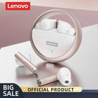 Lenovo LP60 Bluetooth Headphones TWS Wireless Gaming Earphones Rotatable Metal Cavity Ring Headset HiFi Stereo Sound Low Latency