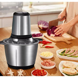 Meat Mincer Electric Keema Machine Electric Meat Grinder Machine Food Chopper, Meat, Vegetables, Onion Slicer Dicer, Fruit and Nuts Blender 450 Watt, 3L
