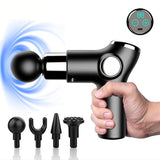 Original Mini Body Massager - 32 Speed 4 Heads Chargeable Fascial _Gun