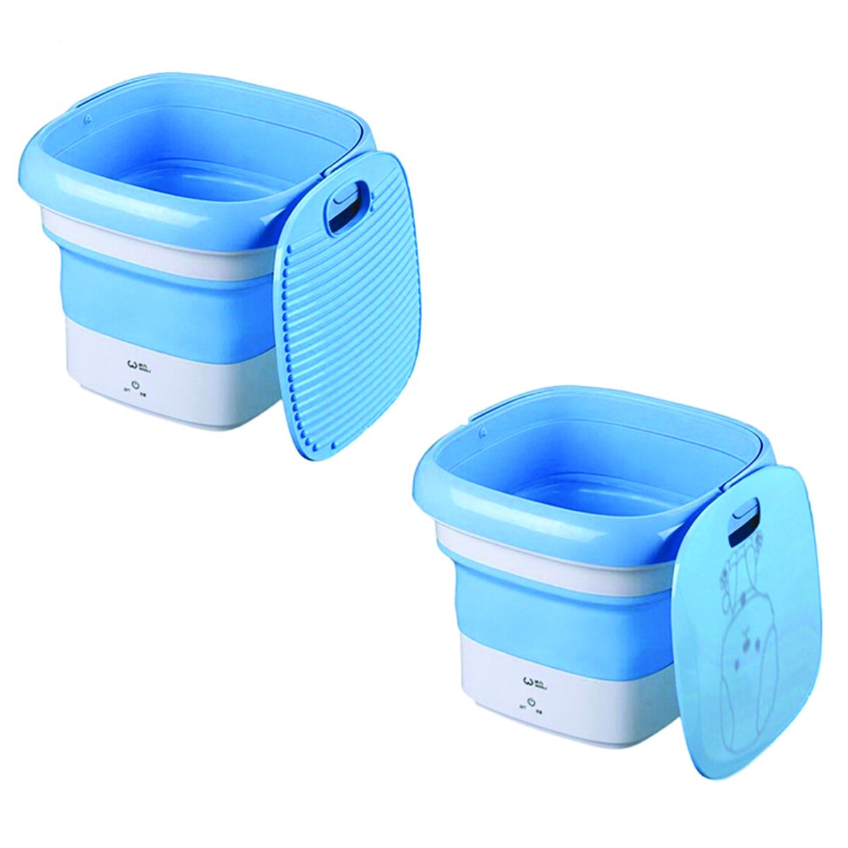Mini Washing Machine Foldable Bucket Type - Laundry Clothes Washer