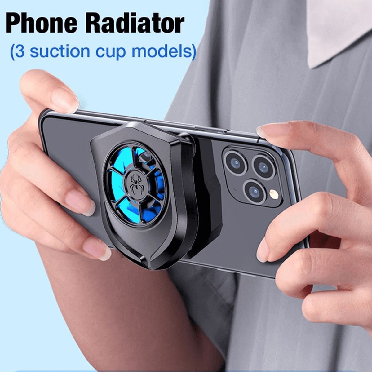 P11 Mobile Phone Cooler Cooling Fan Game Pad Holder Bracket Fan Radiator for Smartphones  and  Tablets