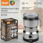 RAF R-7113 4 Blades Electric Coffee and Spices - Masala Grinder Heavy Duty Home Use Mini Coffee Machine