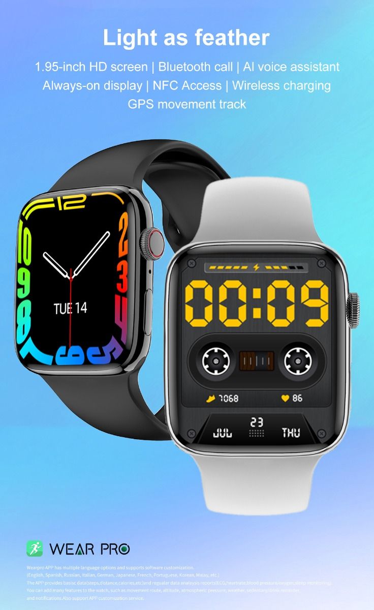 2022 DT Pro MAX Stainless Steel Smart Watch Series 7 HD Bluetooth Call Wireless Charger GPS Track NFC DT NO.1 45MM Smartwatch For Android  and  iOS