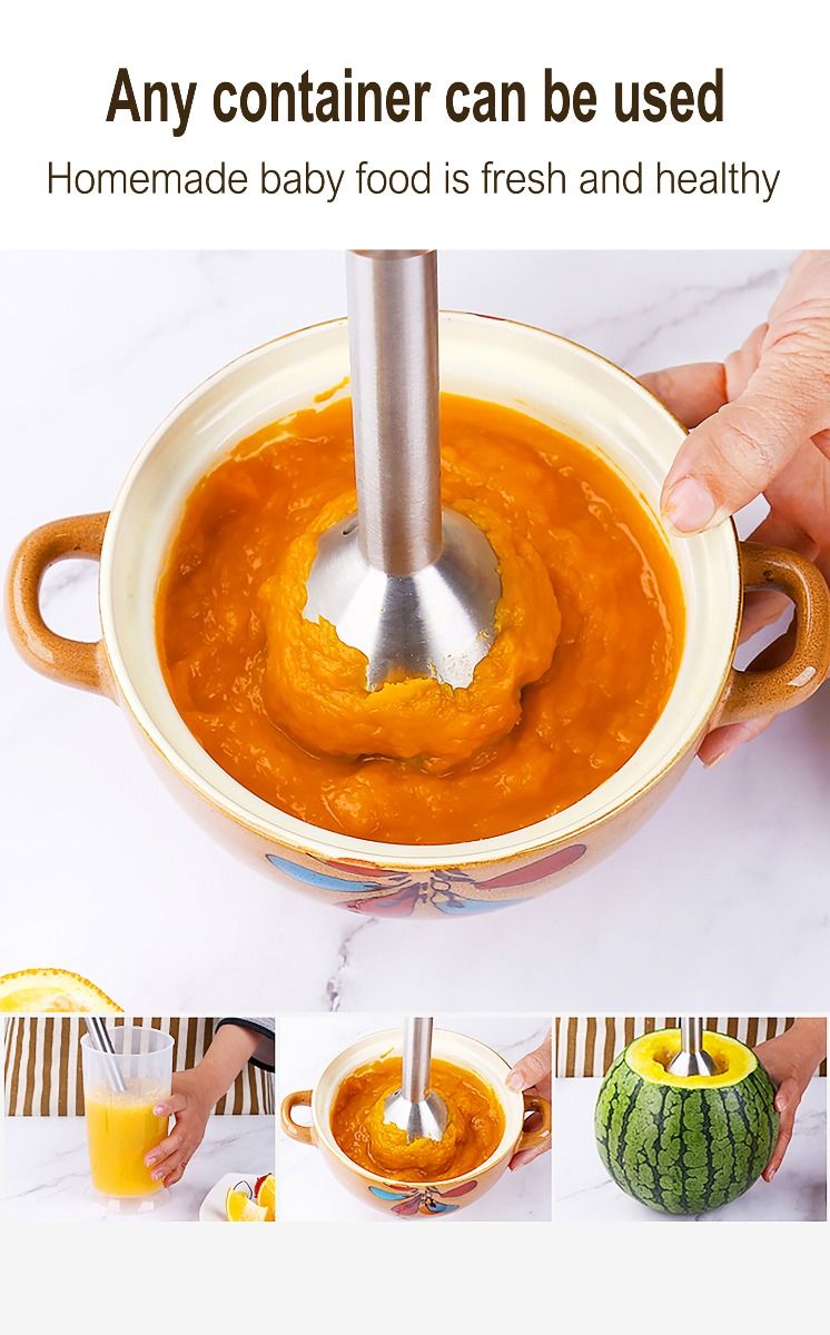 Blender Electric Food Mixer Kitchen Detachable Hand Blender Egg Beater Vegetable Stand Blend Stainless Steel Blade 220V