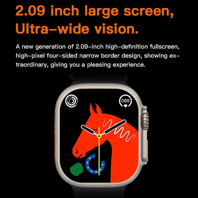 T900 Ultra Smart Watch 1:1 Case 2023 New 2.09-Inches Series 8 Ultra Bluetooth Call Waterproof 49mm Games Wireless Charging Smartwatch