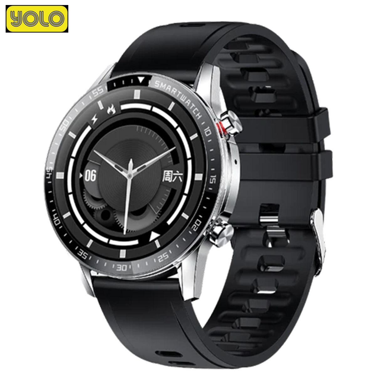 YOLO Fortuner Bluetooth Calling Smart Watch 1.3” HD Display Music Playback 24-7 Heart Rate SpO2 Blood Pressure Sleep Monitoring Fitness Tracker IP67 Waterproof Smart Watch for Men  and  Women